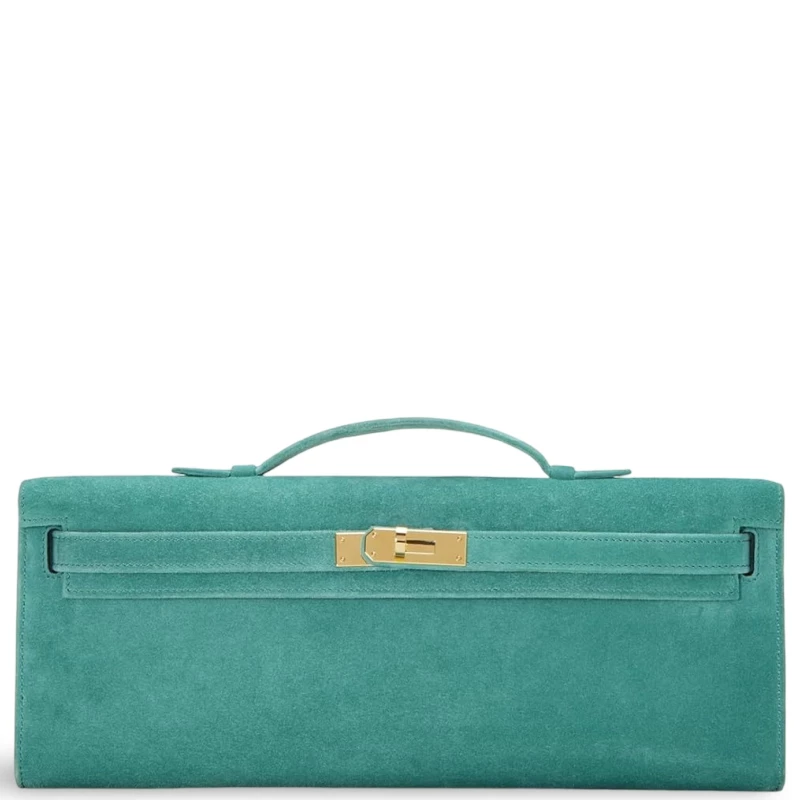 Hermès KELLY CUT 29 VEAU DOBLISVERT VERONE GHW KC29DA