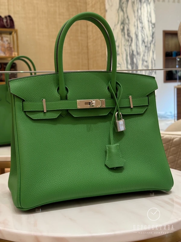 Hermès Birkin 30 Veau Togo A8 Vert Yucca H030520CK 7