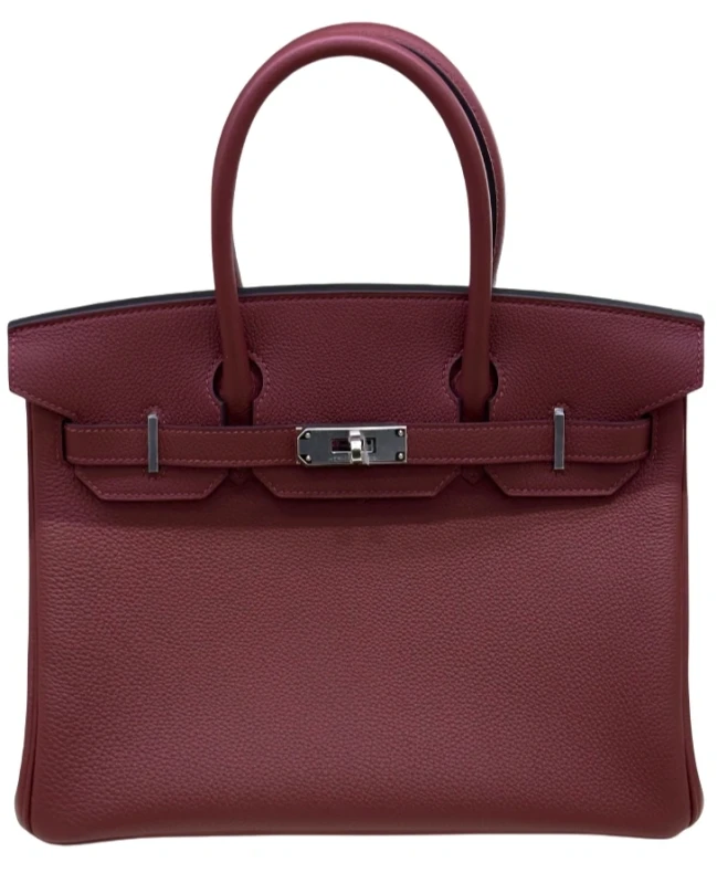 SAC BIRKIN 30 VEAU TOGO 55 ROUGE