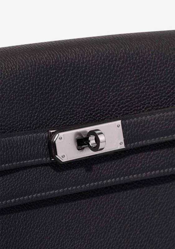 Hermès KELLY DEPECHES 25 VEAU TOGO NOIR Depeches25 2