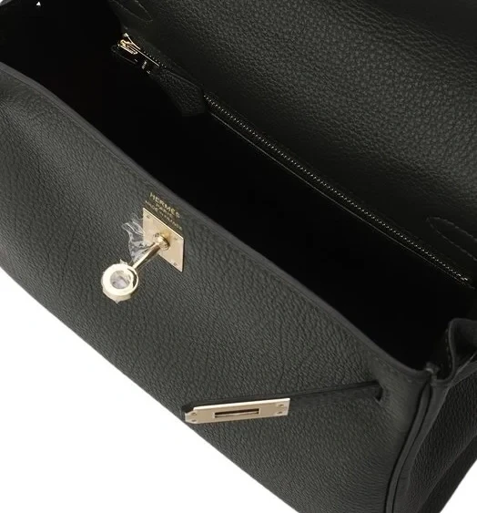 Hermès KELLY RETOURNE 2 STRAP 25 VEAU TOGO VERT FONCE PBHW K25TVF 4