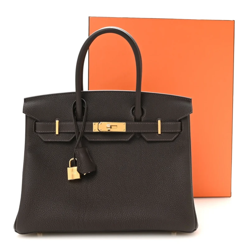 Hermès BIRKIN 30 VEAU TOGO BAI-BRUN PHW B30TBB 2