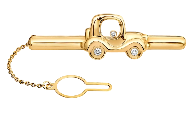 HAPPY DIAMONDS,  1 MOVING DIAMOND CAR TIE-PIN
