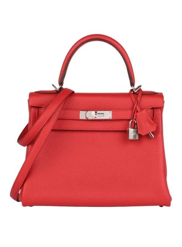 Hermès SAC KELLY RETOURNE 25 VEAU CHERI ROUGE RADIEUX K25VSR 2