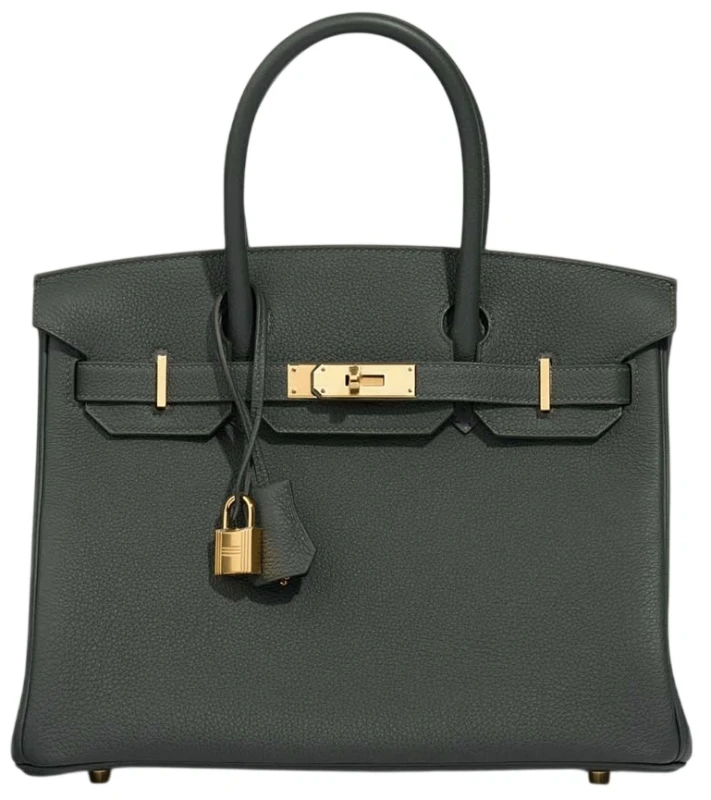 BIRKIN 30 VEAU TOGO VERT MANGROVE GHW