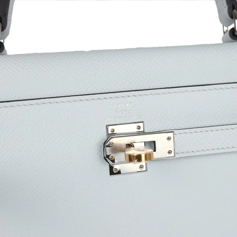 Hermès KELLY 25 SELLIER EPSOM GRIS PLATINE ELECTRUM HARDWARE K25EGP 5