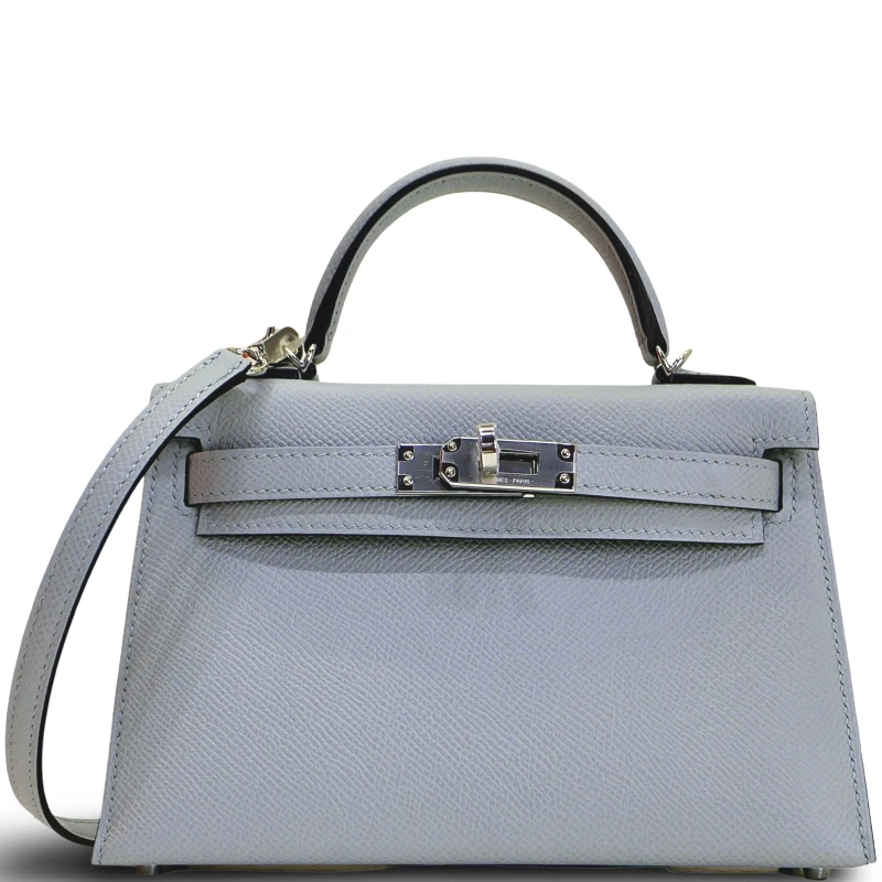 Hermès KELLY 20 VEAU EPSOM BLEU GLACIER PHW K20EBG 1