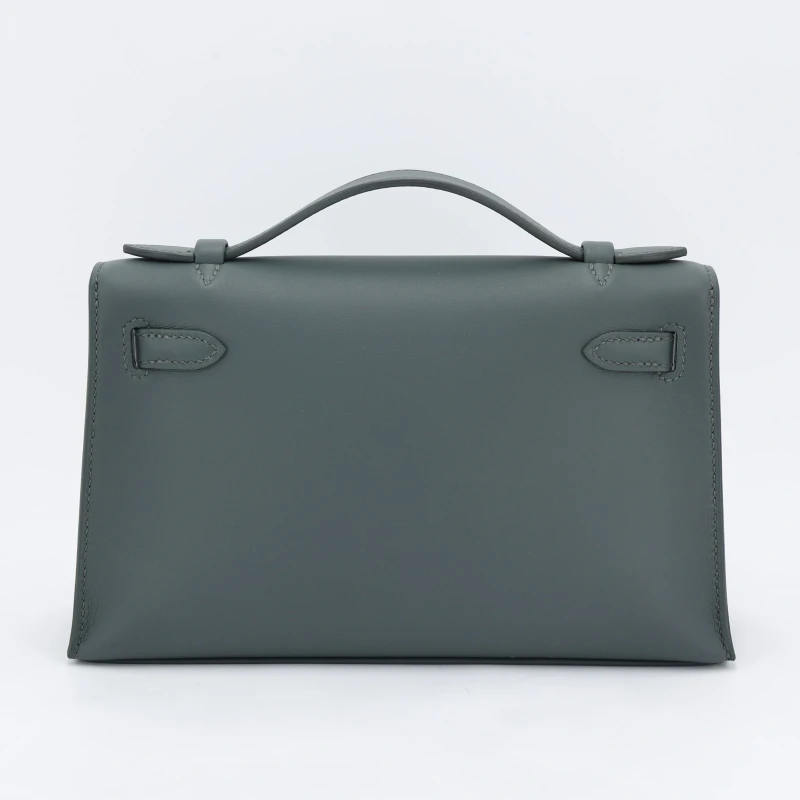 Hermès KELLY POCHETTE VEAU SWIFT VERT MANGROVE PBHW KPSVM 2