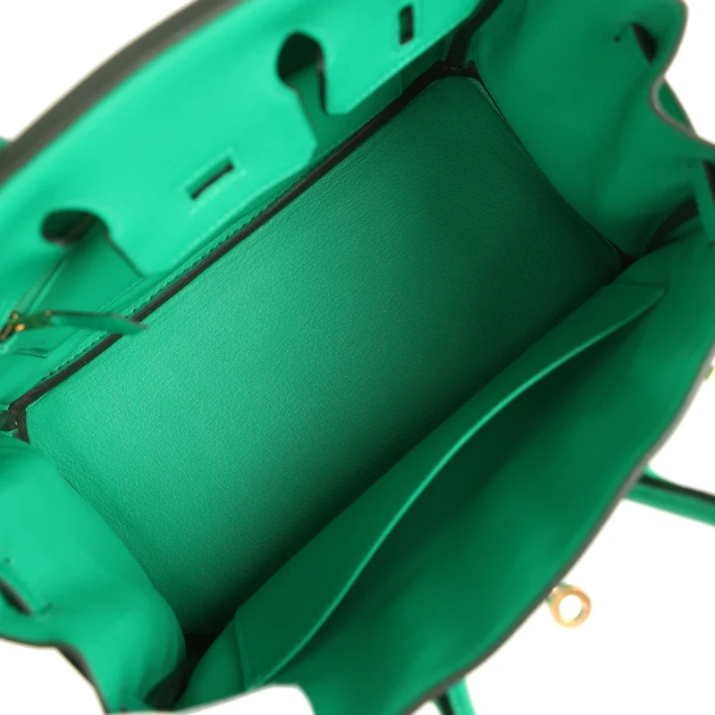 Hermès BIRKIN 25 VEAU TOGO MENTHE GHW B25TM 7