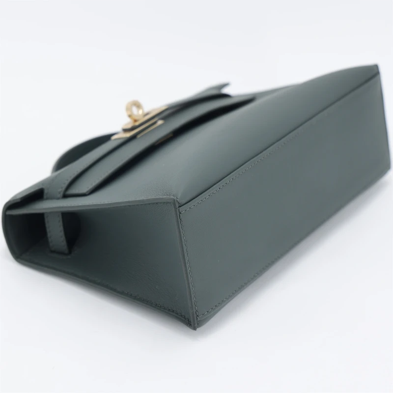 Hermès KELLY POCHETTE VEAU SWIFT VERT MANGROVE PBHW KPSVM 4