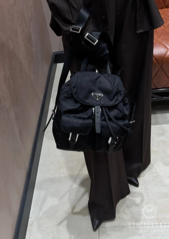 PRADA Small Re-Nylon Backpack Black 1BZ677_RV44_F0002_V_OOO 9