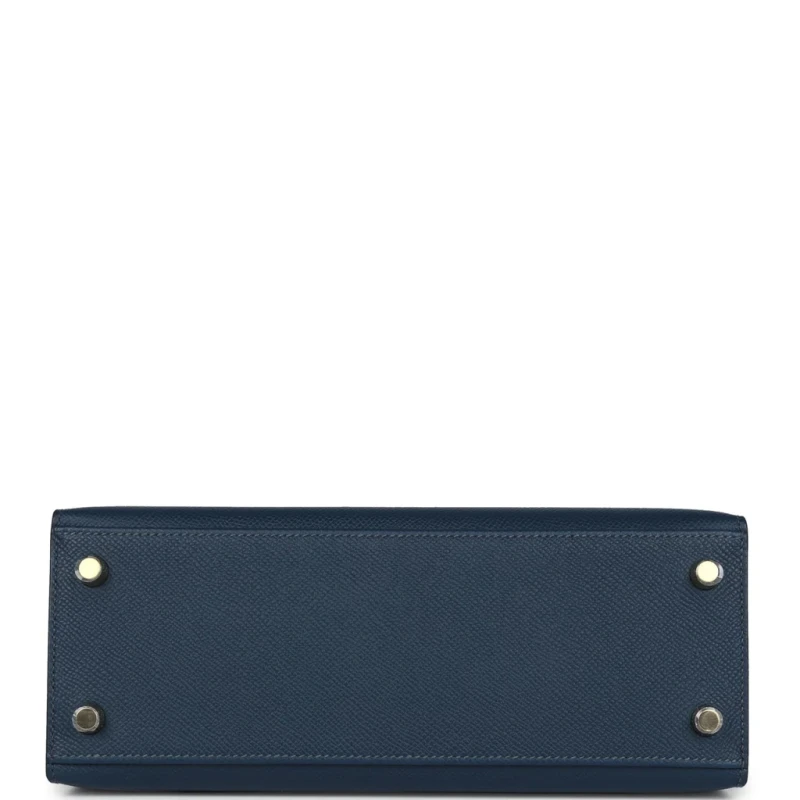 Hermès KELLY 25 VEAU EPSOM BLEU DE PRUSSE GHW K25EB 6