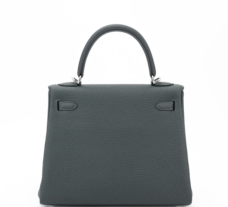 Hermès KELLY RETOURNE 2 STRAP 25 VEAU TOGO VERT FONCE PBHW K25TVF 2