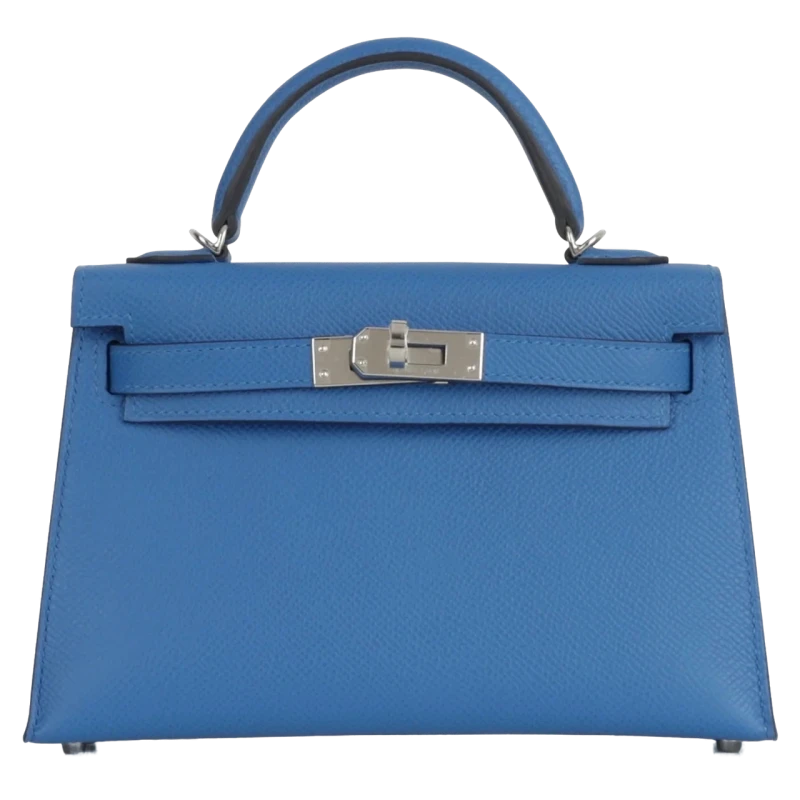 Hermès KELLY II SELLIER MINI 20 VEAU EPSOM BLEU ZELLIGE K20EBZ 1