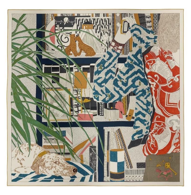 Hermès Rendez-Vous Chez Hermès shawl 140 H243781S 03 1