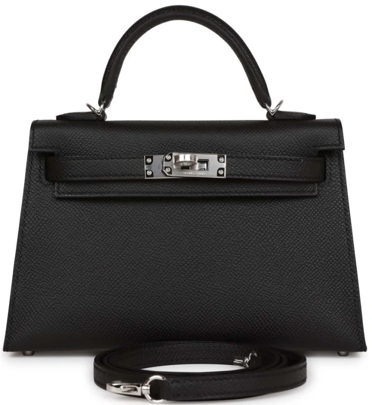 Hermès KELLY 20 MINI EPSOM NOIR PHW K20EN 2