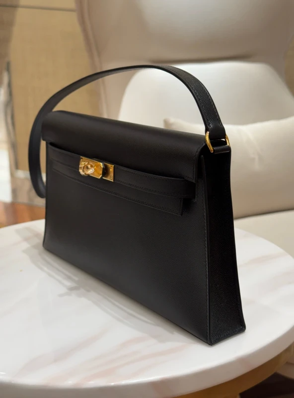 Hermès KELLY ELAN 28 EPSOM NOIR GHW KEN 8