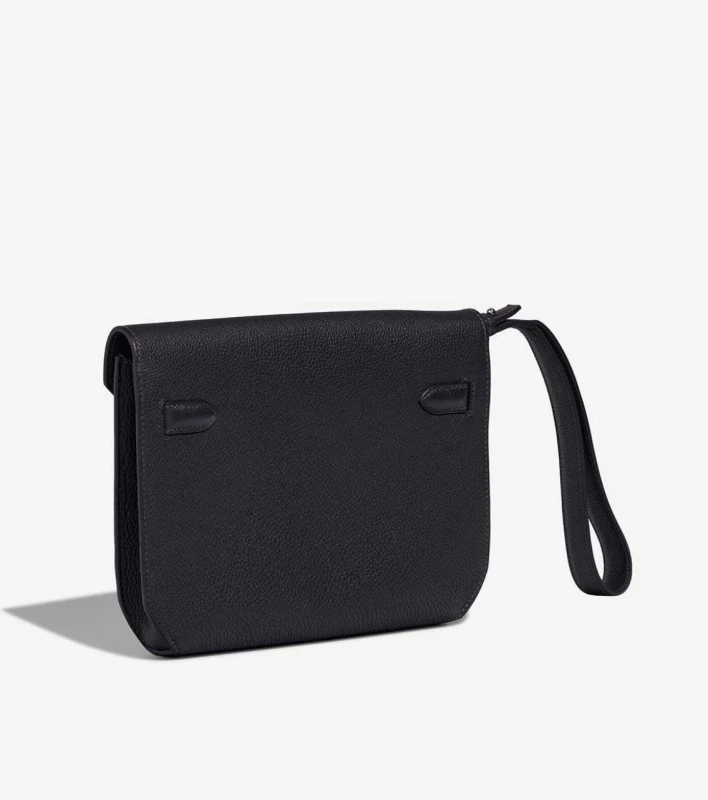 Hermès KELLY DEPECHES 25 VEAU TOGO NOIR Depeches25 4