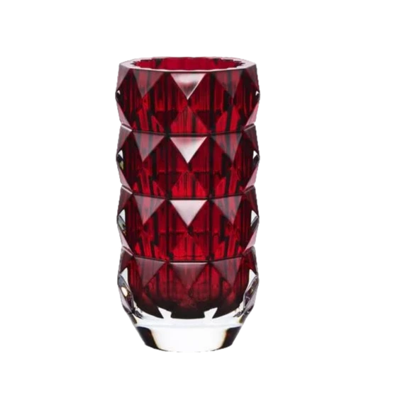 BACCARAT Louxor Round Vase S Red Vase150 1