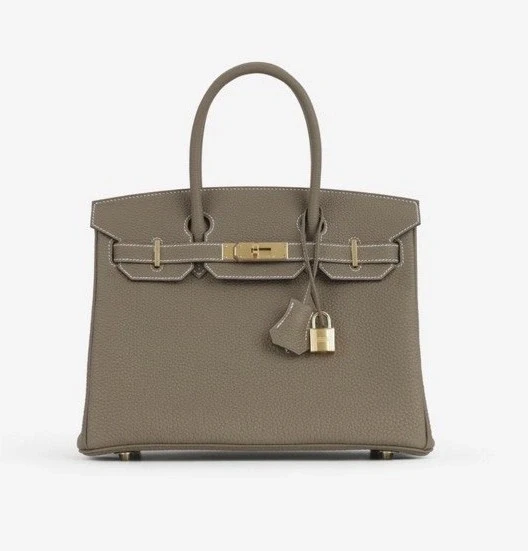 Hermès BIRKIN 30 VEAU TOGO ETOUPE GHW B30TE 3