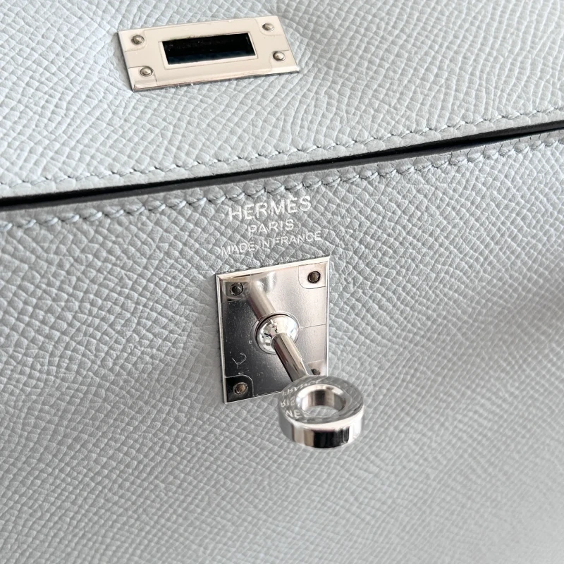 Hermès KELLY 25 SELLIER EPSOM BLUE GLACIER K25EBG 7