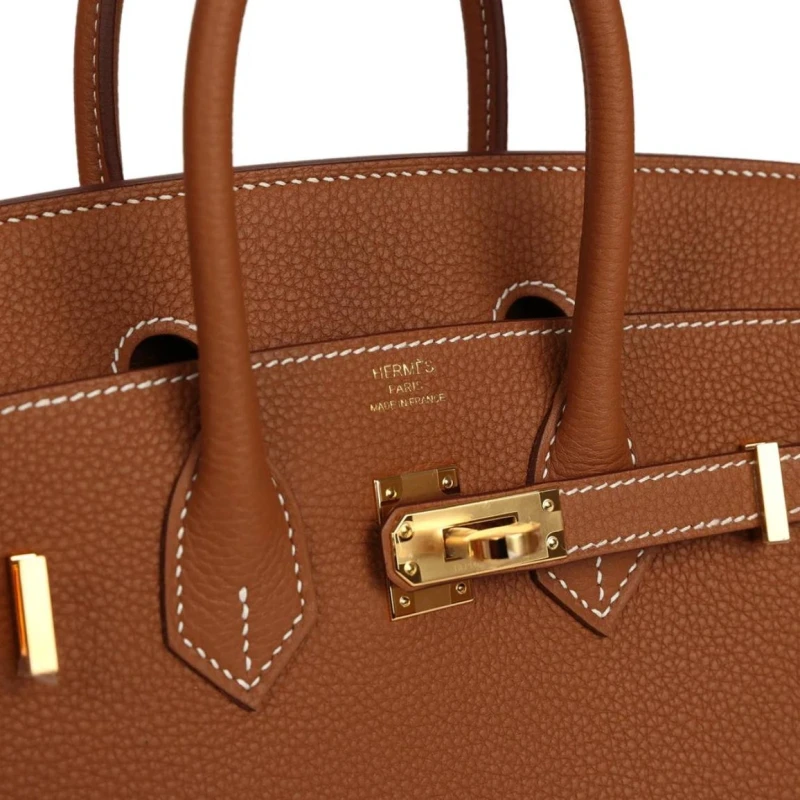 Hermès BIRKIN 25 VEAU TOGO GOLD GHW H041344CC 7