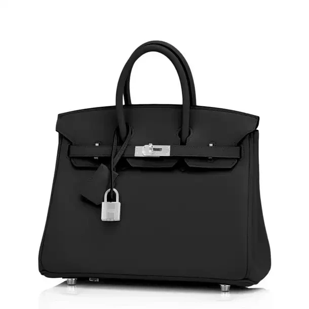 Hermès BIRKIN RETOURNE 25 SWIFT NOIR PHW B25SN 2