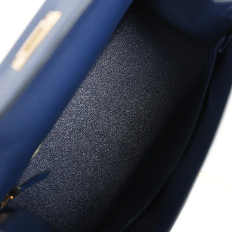 Hermès KELLY SELLIER 28 EPSOM BLEU NAVY GHW K28EBN 7