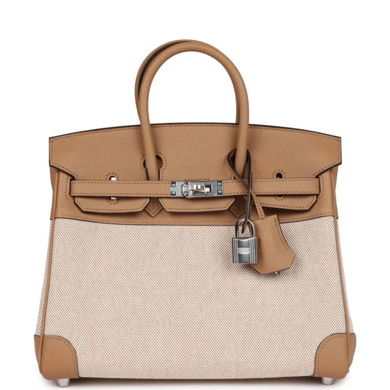 Hermès BIRKIN 25 TOILE H AND CHAI SWIFT PHW B25TOILE 2