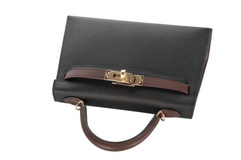 Hermès KELLY 20 MINI VEAU EPSOM HSS NOIR/ROUGE H PBHW K20HSS 6