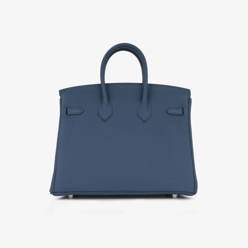 Hermès BIRKIN 25 TOGO BLEU TIE PHW B25TBT 4