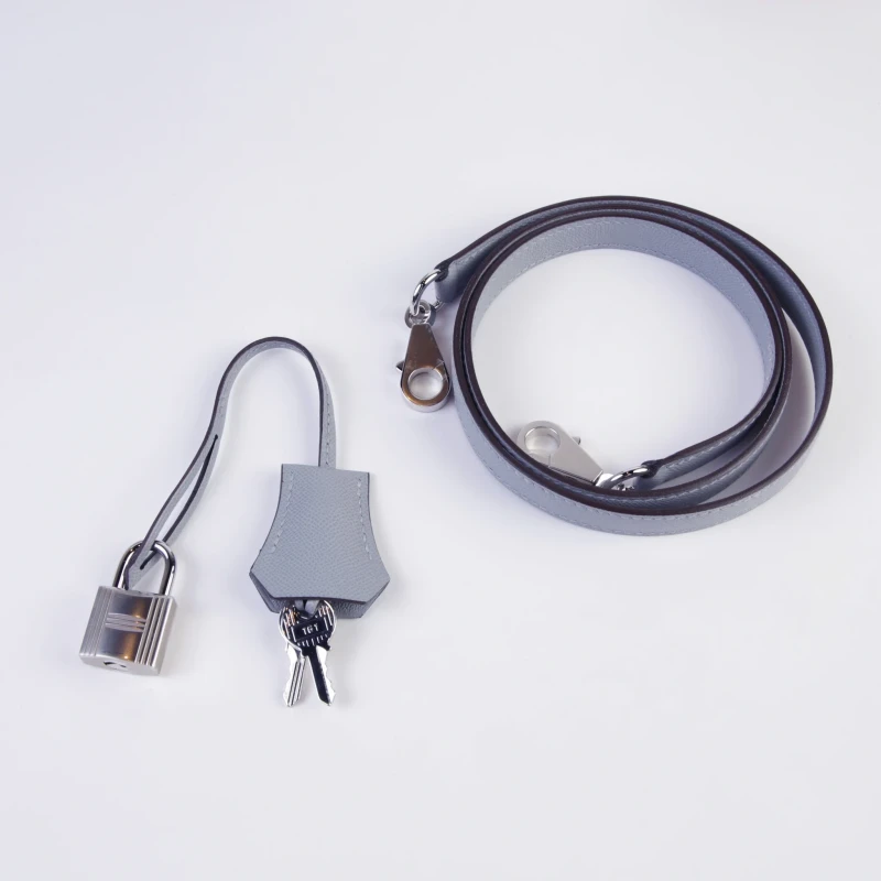 Hermès KELLY SELLIER 25 EPSOM GRIS PLATINE ELECTRUM HARDWARE K25EGP 9