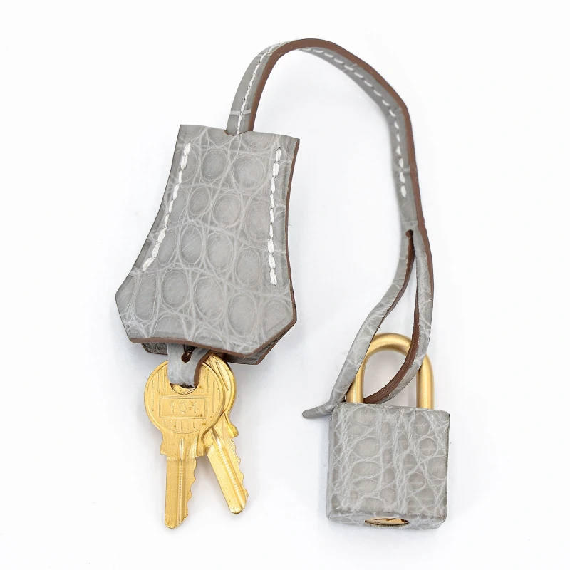 Hermès Birkin 25 HSS Vanille Gris Perle Matte Alligator BGHW B25AVGP 9