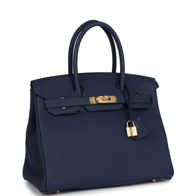 Hermès BIRKIN 30 VEAU TOGO BLEU NAVY PHW B30TBN 2