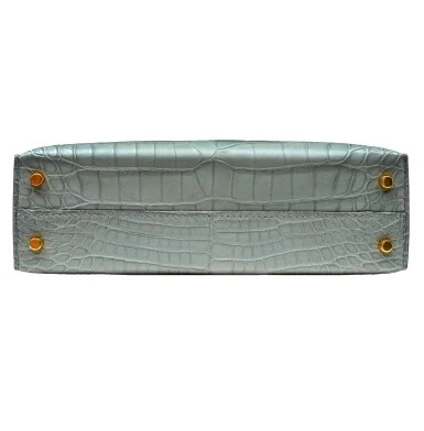 Hermès KELLY 20 MINI ALLIGATOR MATTE GRIS CIMENT GHW K20AGC 4