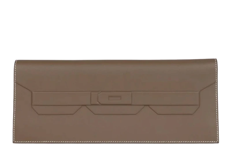 Hermès Pochette Birkin Shadow Veau Swift Etoupe H084564CA 1