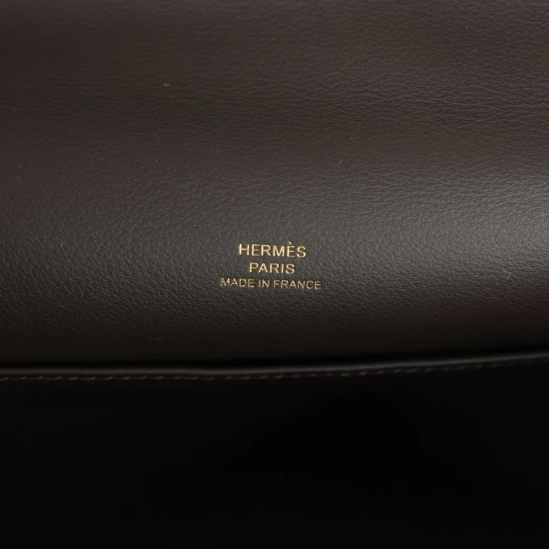 Hermès Kelly Pochette Bai-Brun Swift GHW KPSBB 8
