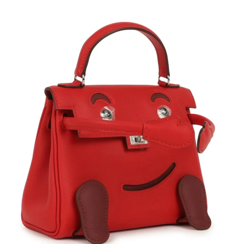 Hermès KELLY DOLL VEAU SWIFT ROUGE RADIEUX PHW Kdoll 3