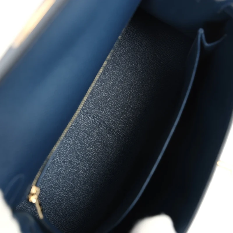 Hermès KELLY 25 VEAU EPSOM BLEU DE PRUSSE GHW K25EB 8