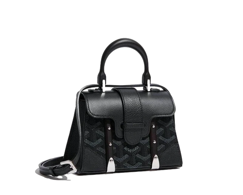 GOYARD SAIGON MINI STRUCTURE JET BLACK SAIGOBMINI 1