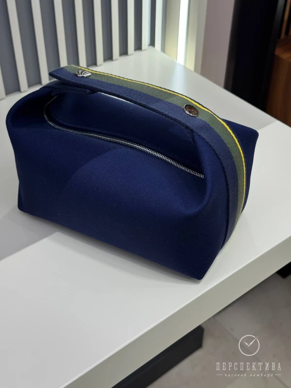 Hermès Bride-a-Brac H Pavillon case, small model Marine H104346M 04 7