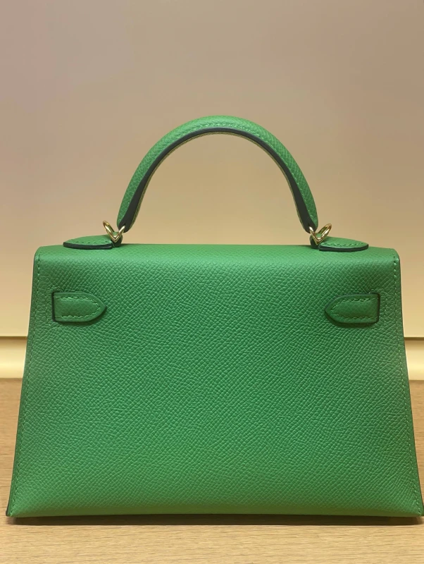 Hermès KELLY 20 MINI VEAU EPSOM VERT YUCCA H071302CC 4