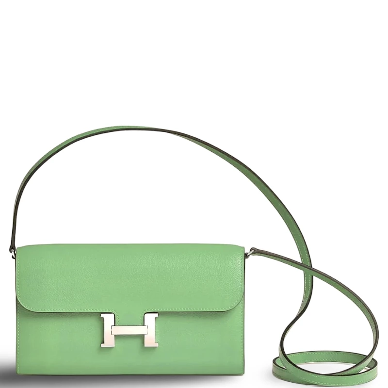 Hermès CONSTACE TO GO VEAU EPSOM VERT CRIQUET PHW CTGEN