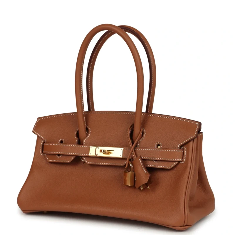 Hermès BIRKIN SHOULDER LIGHT 29 EVERCOLOR GOLD PHW BS29EG 4