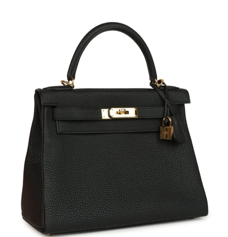 Hermès SAC KELLY RETOURNE 28 VEAU TOGO NOIR GHW H084393CP 5