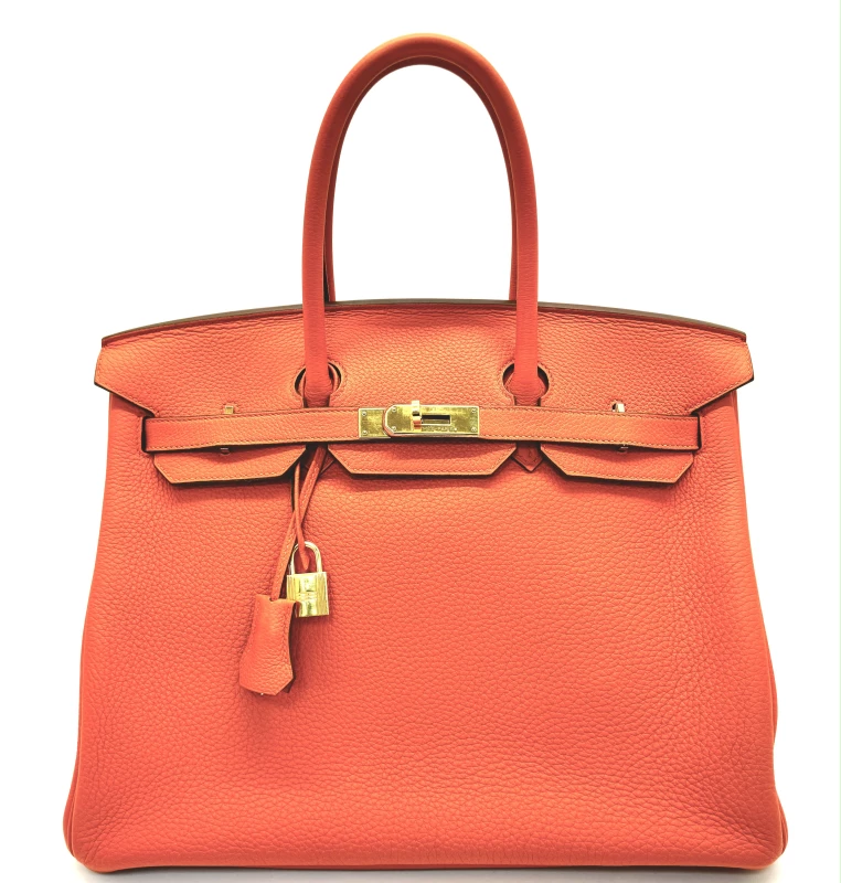 Hermès BIRKIN 35 VEAU TOGO ORANGE GHW B35TO