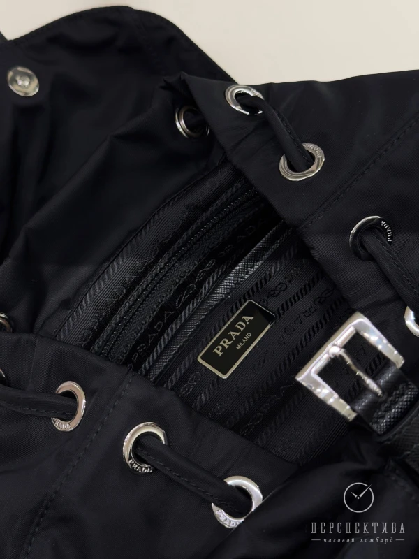 PRADA Small Re-Nylon Backpack Black 1BZ677_RV44_F0002_V_OOO 3