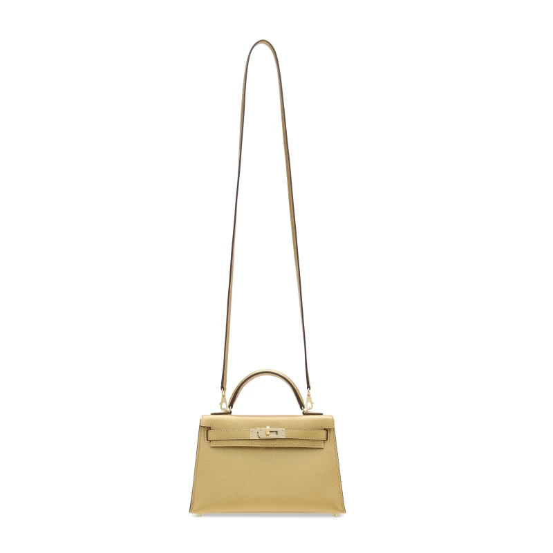 Hermès KELLY 20 MINI CHEVRE D'ORE GHW K20CD 3