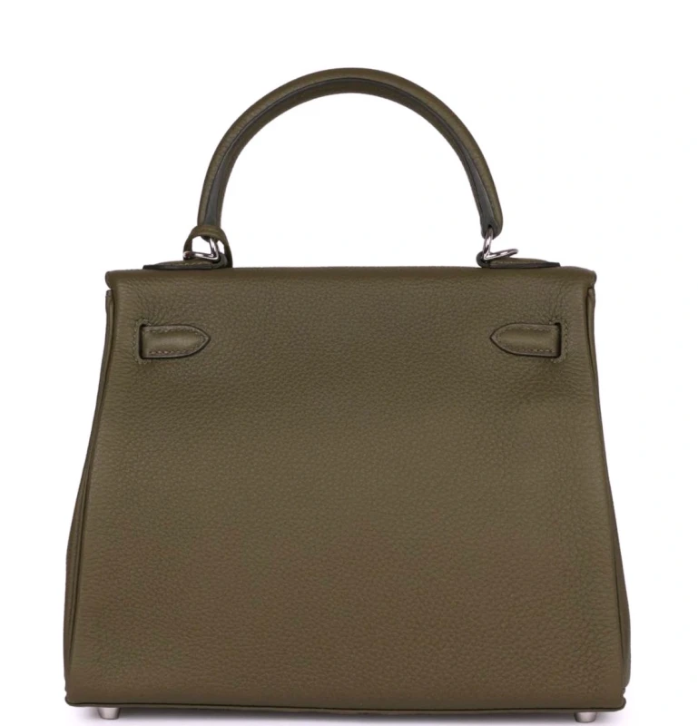 Hermès KELLY 25 VEAU TOGO VERT LODEN PHW K25TVL 4
