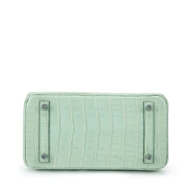Hermès BIRKIN 25 ALLIGATOR MATTE VERT D'EAU PHW B25AMVD 4
